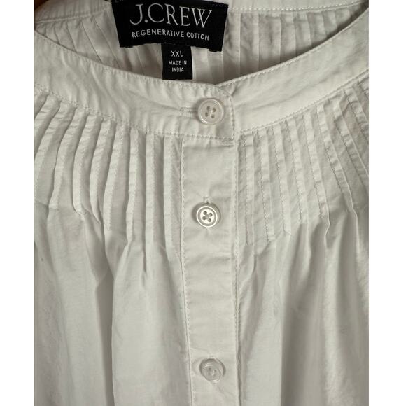 J. Crew Plus White Jolie Dress in Eyelet Regenerative Cotton Poplin Size XXL - Picture 9 of 11